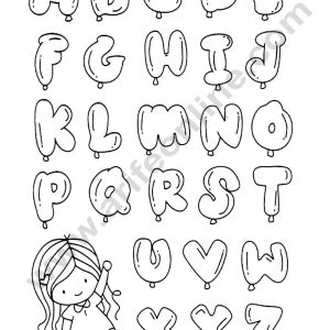 Cake Decor 1pc Silicone Bubble Alphabet With Cute Girl Scrapbook Diy Rubber Stamp Clear Stamp Transparent Stamp Handmade Card Stamp