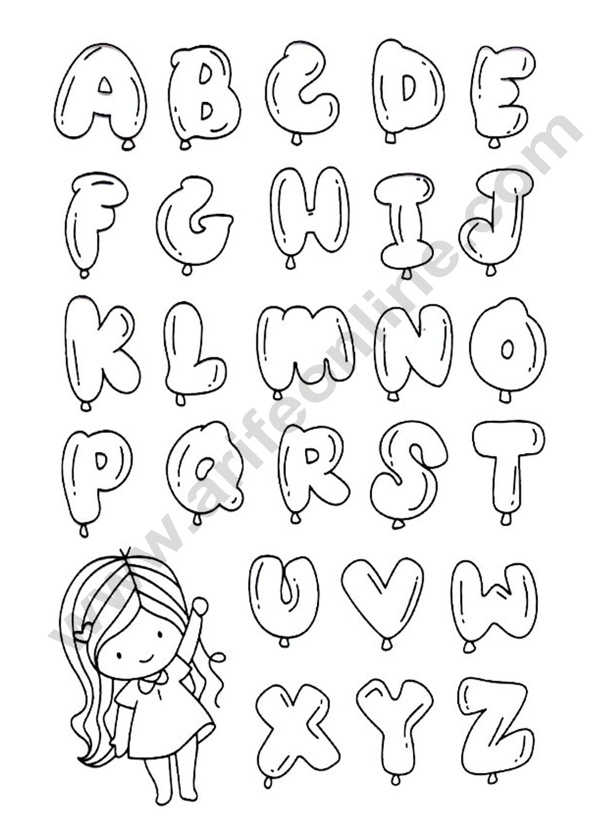 Cake Decor 1pc Silicone Bubble Alphabet With Cute Girl Scrapbook Diy Rubber Stamp Clear Stamp Transparent Stamp Handmade Card Stamp