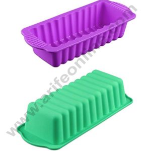 CAKE DECOR™ 1 Cavity Bread Loaf Shape Silicon Cake Mould Silicon Mould (SBSM-861)