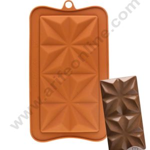 CAKE DECOR™ 1 Cavity Squared Star Bar Shape Silicone Chocolate Mold ( SBCM-727 )