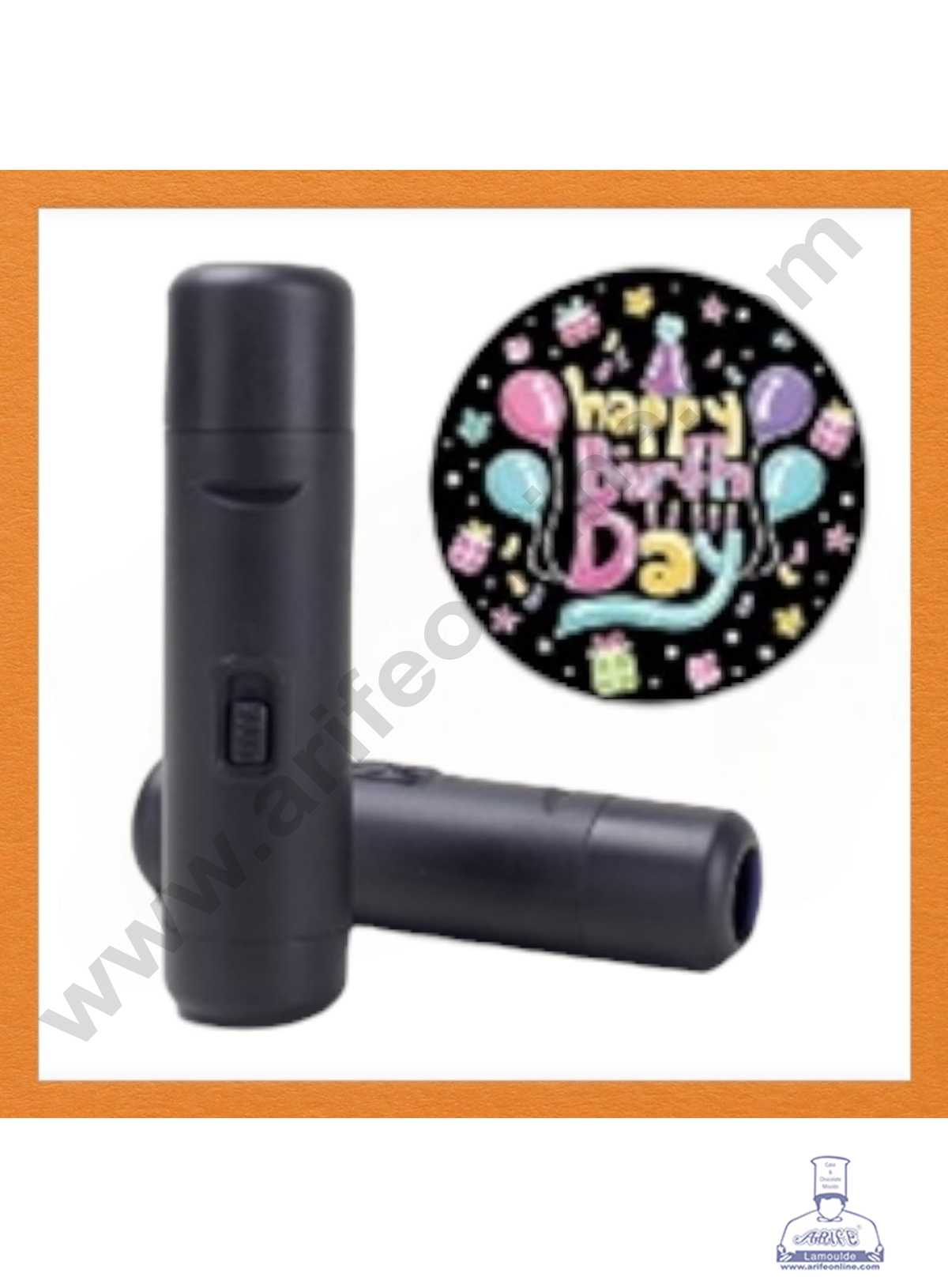 CAKE DECORβ’ 1 Pc Happy Birthday Projection Torch (SB-T-CJ006)