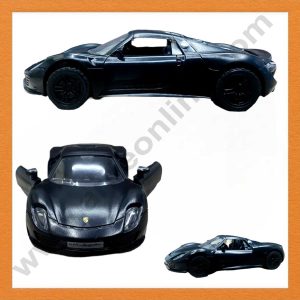 CAKE DECOR™ 1 Pieces Black Porsche Car Toys Cake Toppers (SB-CJ012-Car-Black)