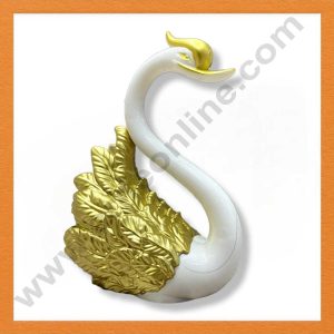 CAKE DECOR™ 1 Pieces Gold Wings Swan Toys Cake Topper (SB-T-CJ004)