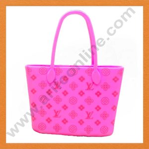 CAKE DECOR™ 1 Pieces Pink LV Brand Ladies Purse Toys Cake Toppers (SB-T-JH3164-65-Pink)