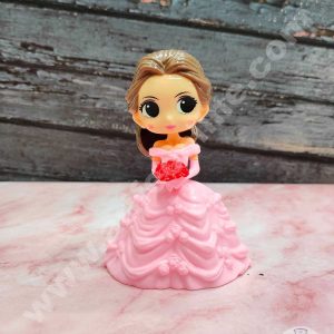 CAKE DECOR™ 1 Pieces Princess Bella Doll Toys for Cake Toppers - Pink (SB-TOYS-476)