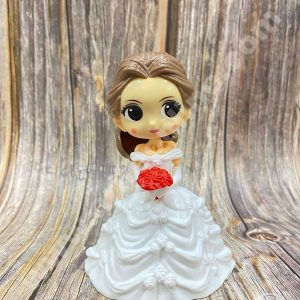 CAKE DECOR™ 1 Pieces Princess Bella Doll Toys for Cake Toppers - White (SB-TOYS-476)