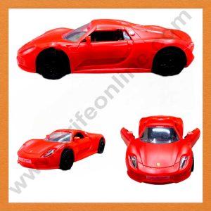 CAKE DECOR™ 1 Pieces Red Porsche Car Toys Cake Toppers (SB-CJ012-Car-Red)