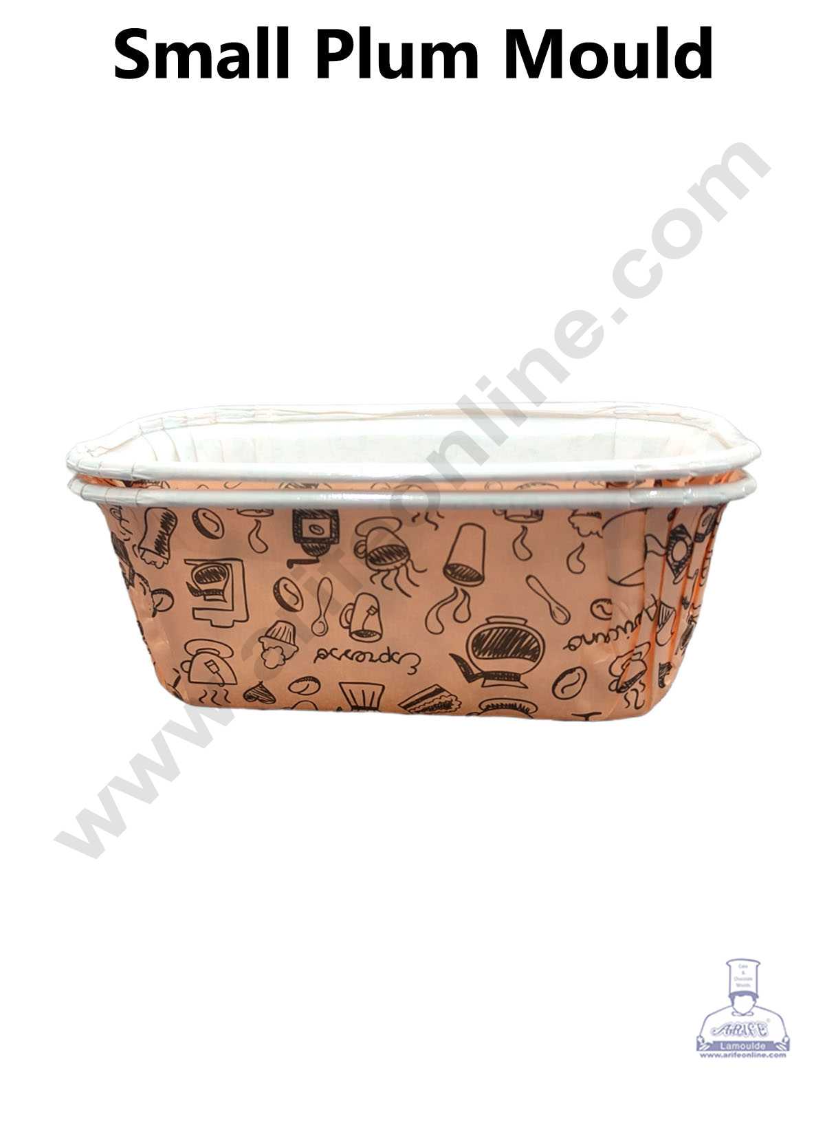 CAKE DECORβ’ 10 Pcs Small Brown Paper Bake and Serve Plum Cake Mold