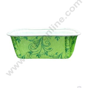 CAKE DECORβ’ 10 Pcs Small Green Leaf Design Bake and Serve Plum Cake Mold