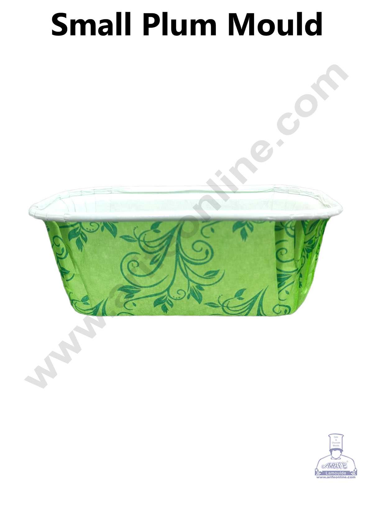 CAKE DECORβ’ 10 Pcs Small Green Leaf Design Bake and Serve Plum Cake Mold