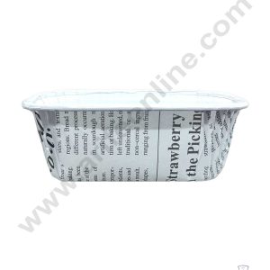 CAKE DECOR™ 10 Pcs Small White Paper Bake and Serve Plum Cake Mold