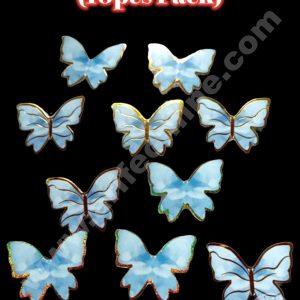 CAKE DECORβ’ 10 pcs Blue Butterfly Theme Paper Topper For Cake And Cupcake SBMT-PT-118