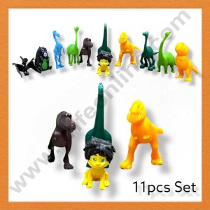 CAKE DECOR™ 11 Pieces Dinosaur Family Theme Toys Cake Toppers (SB-T-JH202F)