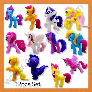 CAKE DECOR™ 12 Pieces My Little Pony Toys Cake Toppers (SB-T-CJ005)