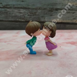 CAKE DECOR™ 2 Pieces Set Couple Mini Miniature Cake Toppers (SB-TOYS-M4)