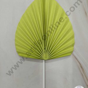 CAKE DECOR™ 2 pcs Green Palm Leave Paper Topper For Cake Decoration - Green ( SBMT-PL-05 )