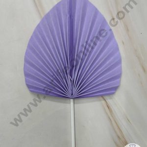 CAKE DECOR™ 2 pcs Light Purple Palm Leave Paper Topper For Cake Decoration - Light Purple ( SBMT-PL-02 )