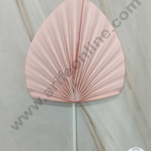 CAKE DECOR™ 2 pcs Light Pink Palm Leave Paper Topper For Cake Decoration - Light Pink ( SBMT-PL-03 )