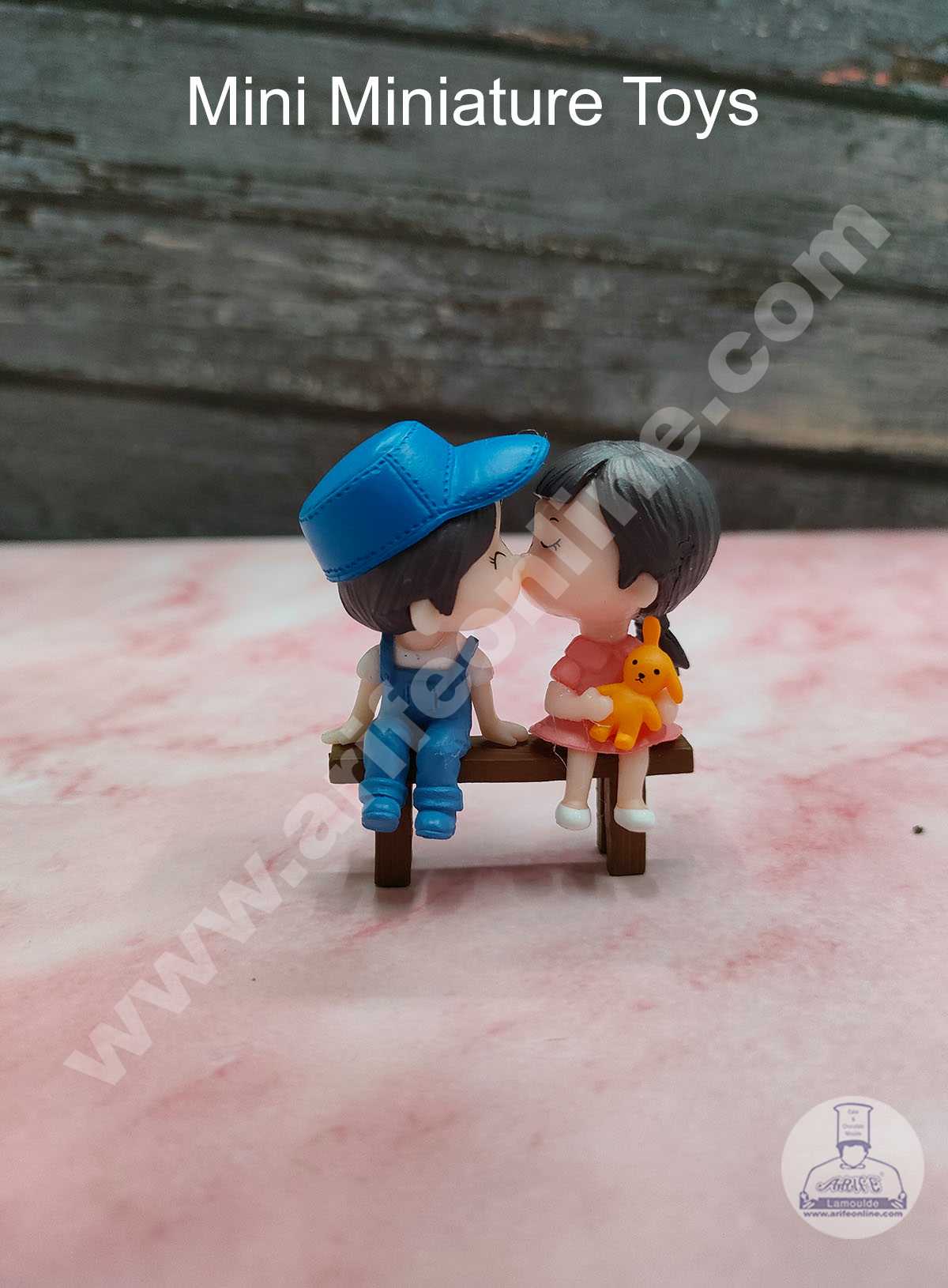 CAKE DECORβ’ 3 Pieces Set Couple Mini Miniature Cake Toppers (SB-TOYS-M7)