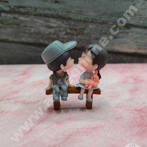 CAKE DECOR™ 3 Pieces Set Couple Mini Miniature Cake Toppers (SB-TOYS-M8)