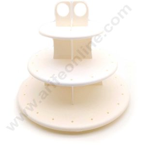 CAKE DECORβ’ 3 Tier Plastic Cake Pop and Cupcake Stand Display Stand (SBCS-102)