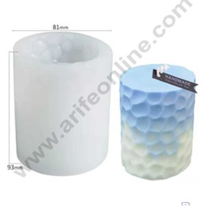 CAKE DECOR™ 3D Silicon 1 Cavity Cobblestone Column Shape Silicon Candle Moulds SBSP-DYF6585