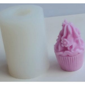 CAKE DECOR™ 3D Silicon 1 Cavity Cupcake Shape Silicon Candle Moulds SBSP-DYF7017