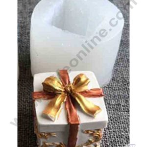 CAKE DECOR™ 3D Silicon 1 Cavity Gift Box Shape Silicon Candle Moulds SBSP-DYF6161