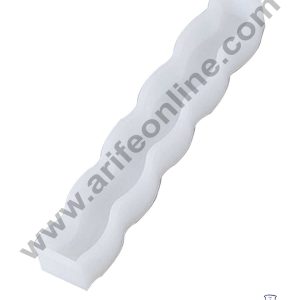 CAKE DECOR™ 3D Silicon 1 Cavity Irregular Wave Pillar Shape Silicon Candle Moulds SBSP-DYF6109