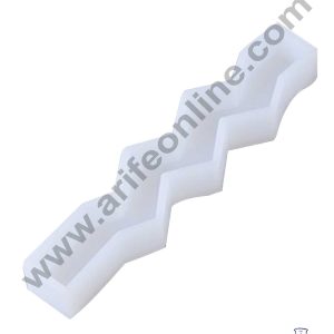 CAKE DECOR™ 3D Silicon 1 Cavity Irregular Zigzag Pillar Shape Silicon Candle Moulds SBSP-DYF6107