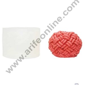 CAKE DECOR™ 3D Silicon 1 Cavity Knitting Wool Shape Silicon Candle Moulds SBSP-DYF6832