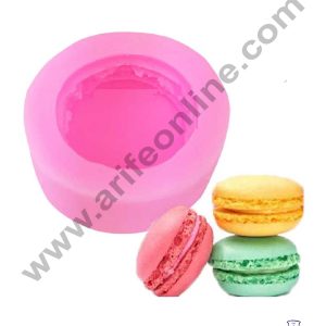 CAKE DECOR™ 3D Silicon 1 Cavity Macaroon Shaped Silicon Candle Moulds SBSP-DYF6083