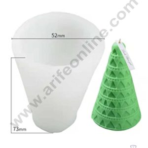CAKE DECOR™ 3D Silicon 1 Cavity Tree Shape Silicon Candle Moulds SBSP-DYF6579