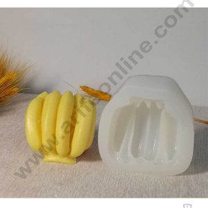 CAKE DECOR™ 3D Silicon Banana Bunch Shape Silicon Candle Moulds SBSP-DYF7011