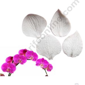 CAKE DECOR™ 4 Cavity Leaves Shape Silicone Fondant Mold Silicon Marzipan Mould SBSP-DYF6392