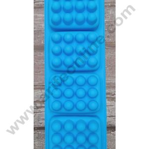 CAKE DECOR™ 4 Cavity Rectangle Massage Bar Shape Silicone Soaps Moulds Silicon Muffin Mold All Purpose Mould (SBSM-877)