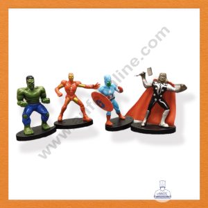 CAKE DECOR™ 4 Pieces Avengers Toys EQ for Cake Toppers SBTO-034-EQ