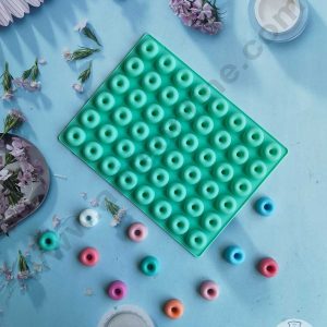 CAKE DECOR™ 48 Cavity Silicone Chocolate Mould Mini Donut Shape Silicon Jelly Candy Mould