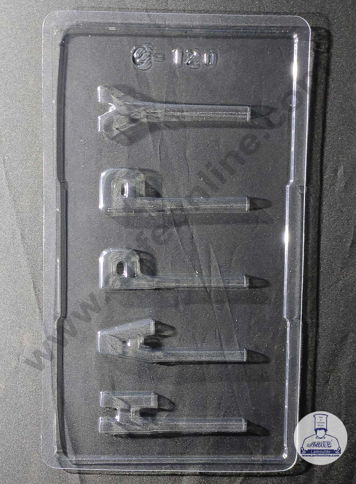 CAKE DECORβ’ 5 Cavity Happy Alphabet Shape Mould PVC Chocolate mould (10 pcs pack) EM-120