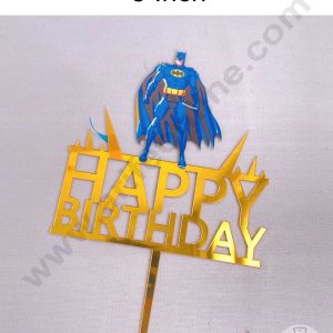 CAKE DECORβ’ 5 Inch Imported Printed Cake and Cupcake Topper - Happy Birthday Batman Theme (SBMT-IMP-004)