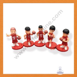 CAKE DECOR™ 5 Pieces Basketball Players Toys for Cake Toppers SBTO-036