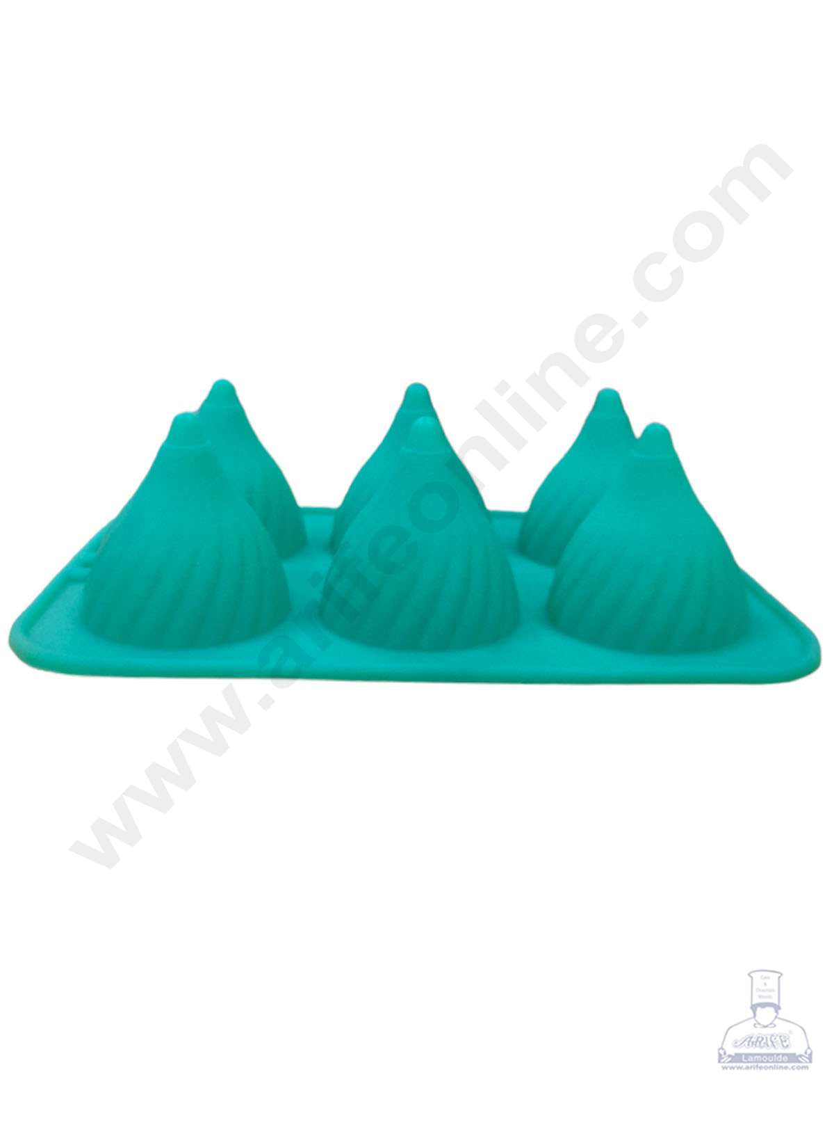 CAKE DECORβ’ 6 Cavity Frill Modak Shape Chocolate Mould Ganesh Chaturti Festivals SBCM-721