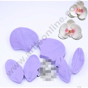 CAKE DECOR™ 6 Cavity Leaves Shape Silicone Fondant Mold Silicon Marzipan Mould SBSP-DYF6393