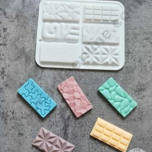 CAKE DECOR™ 6 Cavity Multi Bar Shape Silicone Chocolate Mold ( SBCM-723 )