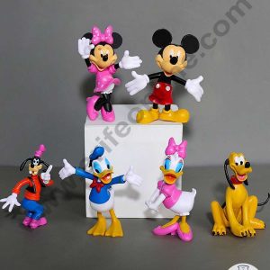 CAKE DECOR™ 6 Pcs Set Big Mickey Mouse And Friends Toys for Cake Toppers Children Gift (SBTO-003)
