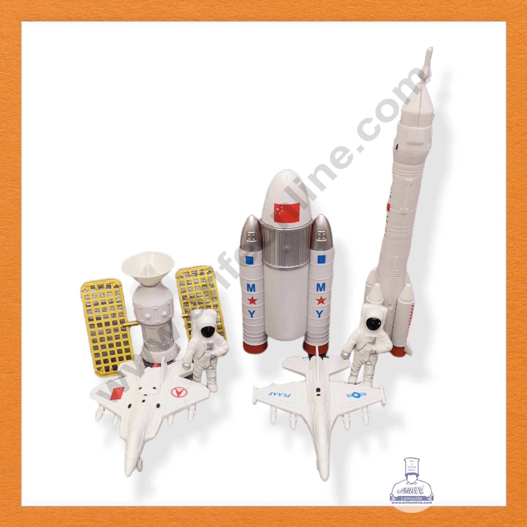 CAKE DECOR™ 7 Pieces Space Theme Toys for Cake Toppers SBTO-038