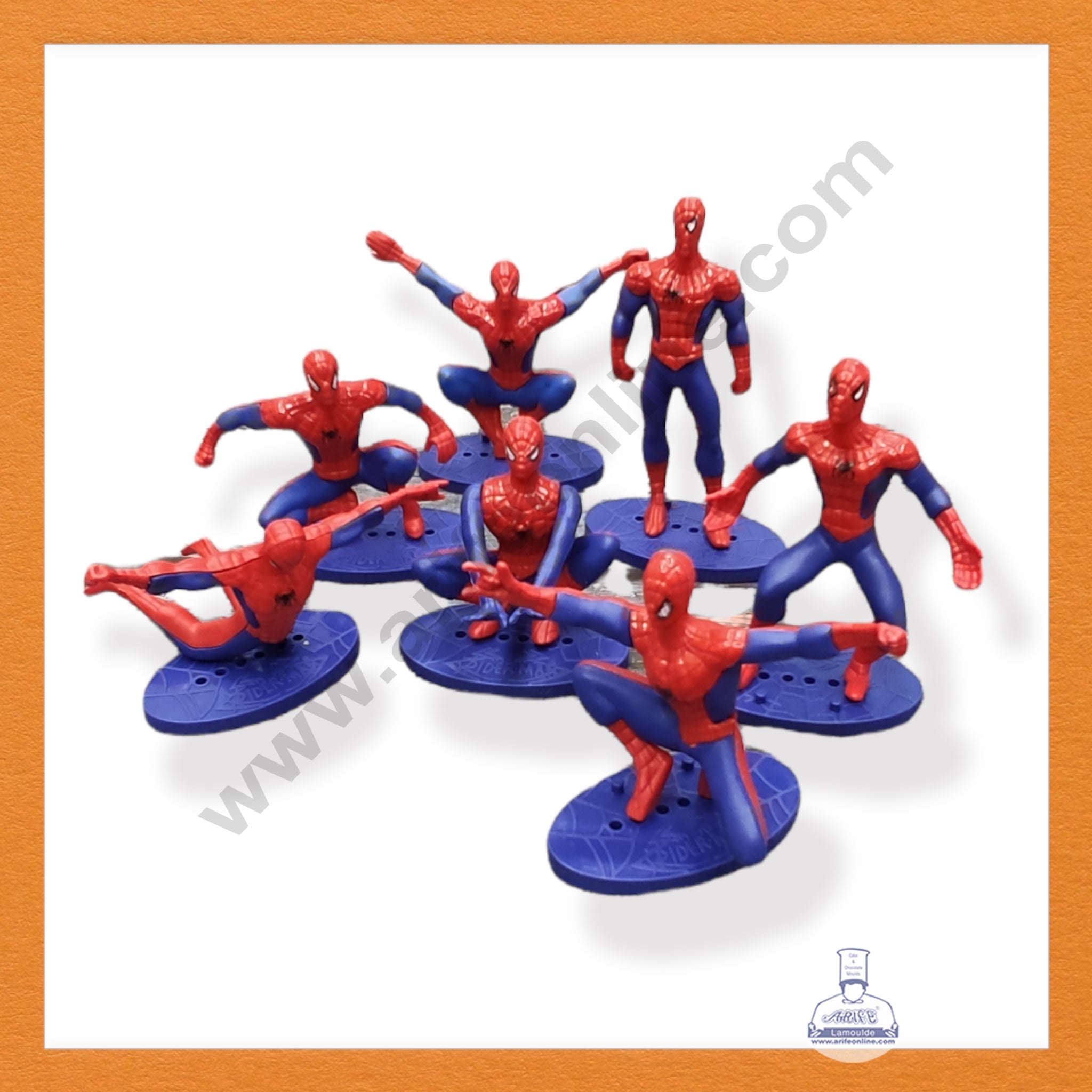 CAKE DECOR™ 7 Pieces Spider-Man Toys EQ for Cake Toppers SBTO-035-EQ