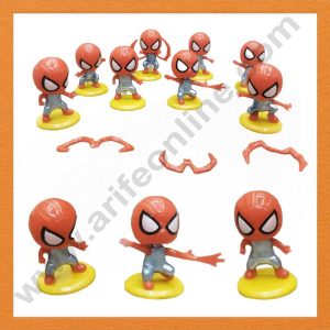 CAKE DECOR™ 8 Pieces Spider-Man Toys Cake Toppers (SB-T-QZ8-8)