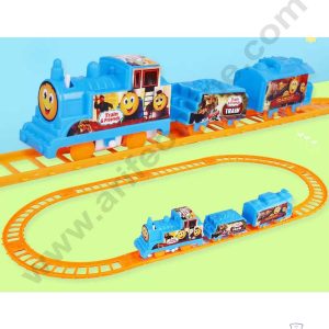 CAKE DECORβ’ 9 Pcs Set Gauge Electric Train Plastic Toys for Cake Decoration Cake Toppers