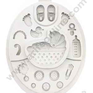 CAKE DECOR™ Baby Themes Silicone Fondant Mold Silicon Marzipan Mould SBSP-DYF6885